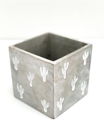 Ceramica quadra con cactus