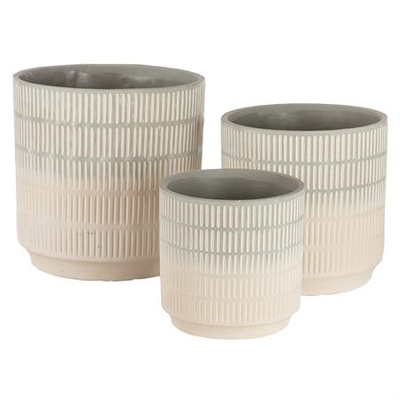 vaso sfumato azzurro/bianco d.19 h.20