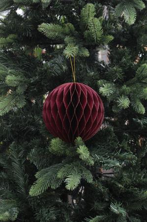 Addobbo pallina origami d.15 borgogna