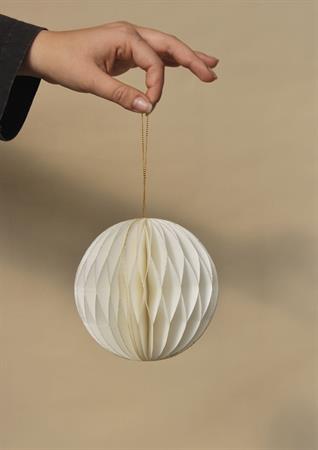 Addobbo pallina origami d.12 bianca