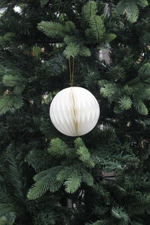Addobbo pallina origami d.12 bianca
